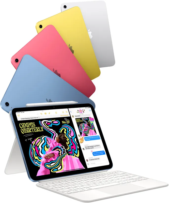 Apple devices in use
